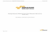 Using Amazon Web Services for Disaster Recovery · Using Amazon Web Services for Disaster Recovery October 2014 ... IT organizations then plan solutions to provide cost-effective