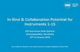 In-Kind & Collaboration Potential for Instruments 1-15 · In-Kind & Collaboration Potential for Instruments 1-15 Ken Andersen, Neutron Instruments Division, European Spallation Source