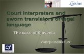 Court interpreters and sworn translators of legal language interpreters and sworn translators... 
