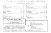 table of contents - Tractor Manuals | Tractor Parts ... · Jensales Inc. Farm Tractor Manual Catalog Table of Contents ... Case Model CC Tractor & Implement Catalog including Cultivator