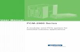User Manual PCM-2000 Series - Advantechadvdownload.advantech.com/productfile/Downloadfile5... · v PCM Series User Manual Safety Instructions 1. Read these safety instructions carefully.