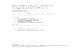 One-Way Analysis of Variance: Comparing Several Means · One-Way Analysis of Variance: Comparing Several Means Diana Mindrila, Ph.D. Phoebe Balentyne, M.Ed. Based on Chapter 25 of