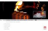 LINING SYSTEMS FOR INVESTMENT CASTING - Vesuvius · LINING SYSTEMS FOR INVESTMENT CASTING HIGH PERFORMANCE LINING TECHNOLOGY + Excellent refractoriness + Consistent performance +