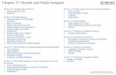 Chapter 17: Double and Triple Integrals - math.ncku.edu.trchen/2018-2019 Teaching/Double and Triple...Section 17.4 The Double Integral as a Limit of Riemann Sums; Polar Coordinates
