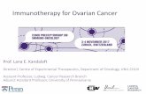 Immunotherapy for Ovarian Cancer - oncologypro.esmo.orgoncologypro.esmo.org/content/download/122019/2310133/file/2017-ESMO-Preceptor... · TILs in Ovarian Cancer • TILs recognize