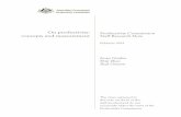 On Productivity: concepts and measurement - pc.gov.au · PDF fileOn productivity: concepts and measurement Productivity Commission Staff Research Note February 2015 Jenny Gordon Shiji