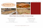 Catering Menu - gracesmarketplace.com · 1 Catering Menu Market to Table Catering Taste is a Matter of Choice. Quality is a Matter of Fact. New York City 1299 2nd Avenue New York,