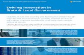 Driving Innovation in State & Local Government · Driving Innovation in State & Local Government Provide your citizens with secure, accessible ways to interact with government while