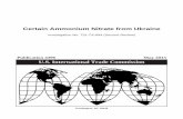 Certain Ammonium Nitrate from Ukraine - USITC · 1Certain Ammonium Nitrate from Ukraine, Inv. No. 731-TA-894 (Final), USITC Pub. 3448 ... import data compiled from proprietary Customs