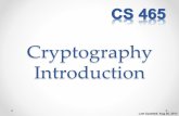 Cryptography* Introduction - Brigham Young University · Introduction! Last Updated: Aug 20, 2013 . Terminology5 • Access Control ... o Vigenere cipher – polyalphabetic substitution