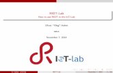 RIOT-Lab - How to use RIOT in the IoT-Lab · Slidesareonlineavailableat. O. Hahm (INRIA) RIOT-Lab November 7, 2014 2 / 29. Start the RIOT ... nc RIOT netcat ...