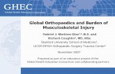 Global orthopaedics and Burden Of Musculoskeletal Injury · Global Orthopaedics and Burden of Musculoskeletal Injury Gabriel J. Martinez-Diaz1,2, B.S. and Richard Coughlin2, MD, MSc