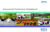 Personal Footcare Guidance guidance to print 290813.pdf · Personal Footcare Guidance Contents Page No Ministerial Foreword 2 ... Personal footcare is part of a personal hygiene routine