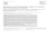 Radiographic and histopathologic analysis of osteolysis ... · was extended to osteoarthritis, and eventually, development of a polyethylene component for resurfacing the glenoid