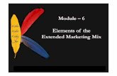 Module – 6 Elements of the Extended Marketing Mixbms.lk/download/GDM_Tutorials/batch-37/Marketing Management/week 4... · Resource Person MATHISHA HEWAVITHARANA MBA (Col),BBA Sp.Mktng