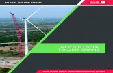 ALE’S K1650L TOWER CRANE TOWER CRANE Increased lifting height and higher operating wind speeds The K1650L can lift wind turbine components higher than other cranes widely used in