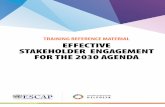 Effective Stakeholder Engagement for the 2030 Agenda COVER Stakeholder... · include those from inside an organisation (internal stakeholders) and those from outside (external stakeholders).