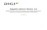 Application Note 22 - Digi Internationalftp1.digi.com/support/documentation/AN_022_Transport_to...Application Note 22 IPSEC VPN tunnel between two Digi Transport Routers using Certificates