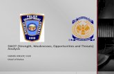 COLERAIN POLICE DEPARTMENT - egovlink.com · COLERAIN POLICE DEPARTMENT SWOT (Strength, Weaknesses, Opportunities and Threats) Analysis DANIEL MELOY, CLEE Chief of Police