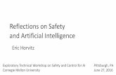 Reflections on Safety and Artificial Intelligenceerichorvitz.com/OSTP-CMU_AI_Safety_framing_talk.pdfEric Horvitz Reflections on Safety and Artificial Intelligence Pittsburgh, PA June