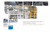 Underground Gas Storage in CSG Supply Chain Criteria for UGS – depleted oil/gas field Good reservoir quality is the key to developing UGS: p/g Reservoir Properties Values Porosity