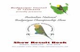 Australian National Budgerigar Championship Show Dean & Mohoni Barber OPALINE N/W Henry George SPANGLE D/F NORMAL GREY GREEN Eastern District Budgerigar Society 10 total wins Rosette