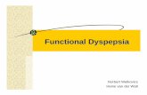 Functional Dyspepsia - University of Pretoria · Functional DyspepsiaFunctional Dyspepsia Fx Gastro-intstinal disorders Rome II (1999) A. Esophagial disorders E. Billiary disorders