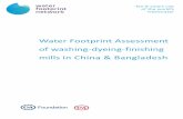 Water Footprint Assessment of washing-dyeing-finishing ... · washing-dyeing-finishing stage of the supply chain of the global clothing retailer C&A, starting in 2013 and 2014. The