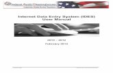 Internet Data Entry System (IDES) User ManualS(fqufwwrrkrr1x4kldid1iv44... · Prepared for OMB Prepared by the Census Bureau/GOVS Division Internet Data Entry System (IDES) User Manual