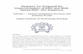 Request for Proposal for Implementation of ERP and Web ... · Volume I - System Integration Services and Solution Scope, IIT Bombay P a g e | 1 of56 Request for Proposal for Implementation