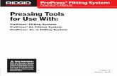 Pressing Tools for Use With · † Keep cutting tools sharp and clean.Properly main-tained cutting tools with sharp cutting edges are less likely to bind and are easier to control.