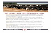 QLF Calf and Heifer TMR Program Profit Values · 2017-02-16 · QLF Calf and Heifer TMR Program Profit Values ... A successful 200-400 lb heifer program provides economical growth