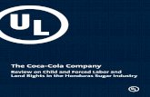 The Coca-Cola Company · Review on Child and Forced Labor and Land Rights in the Honduras Sugar Industry page 3 Introduction The Coca-Cola Company (TCCC) has established industry-leading