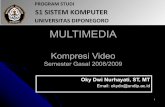 PROGRAM STUDI S1 SISTEM KOMPUTER - core.ac.uk · 2 Definisi Video VideoVideo is the technology of is the technology of electronicallyelectronically capturing, recording, processing,