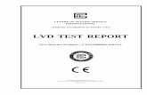 LVD TEST REPORT - static.elektrum.lv · LVD TEST REPORT TEST REPORT NUMBER ... LED High Power Street Lights ... 3.1 Particulars: test item vs. Test requirements IEC 60598-2-3 and/or