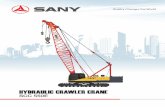 HYDRAULIC CRAWLER CRANE - Amazon S3 · SANY HYDR AULIC C RAWLER CRANE SCC550E 5 Performance Parameters Table Performance Parameters of SCC550E Crawler Crane Performance index Unit