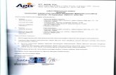 PT. AGIS TbK. finacial report/FR 2009 Q3 AGIS Tbk.pdf · Aportemen Tomon Anggrek Tower | 1t.25, ... Eka Hikmawati Supriyadi Direktur : ... PT Artha Wahana Karya Bandung 70.00 70.001997