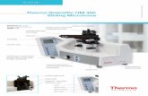 Thermo Scientific HM 450 Sliding Microtome - nmas.no Spec... · Total specimen stroke: 40 mm Maximum sledge travel: 190 mm, can be locked in any position for safety Specimen orientation