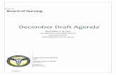 December Draft Agenda - floridasnursing.gov · 2 | Page Florida Board of Nursing Meeting Draft Agenda December 6-8, 2017 Deerfield Beach, FL Board Members: Jody Bryant Newman, EdD,
