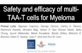 Safety and efficacy of multi- TAA-T cells for Myeloma · Safety and efficacy of multi-TAA-T cells for Myeloma. Premal Lulla, Ifigeneia Tzannou, George Carrum, Carlos A. Ramos, Rammurti