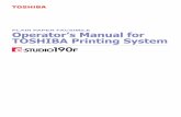 PLAIN PAPER FACSIMILE Operator’s Manual for TOSHIBA ...business.toshiba.com/downloads/KB/f1Ulds/5267/es190f-OpsManToshPrtSys-v01.pdf · 5 Printer Section Printer Section Installing
