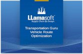 Transportation Guru Vehicle Route Optimization · Welcome! Today’s Agenda: Introductions Overview of Transportation Guru VRO What’s new in Transportation Guru VRO v8.1, including: