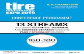 CONFERENCE PROGRAMME 13 STREAMS - Tire Technology Expo · REGISTER ONLINE NOW! 1 Welcome to the Tire Technology Expo Conference The Tire Technology Expo Conference 2019 is our biggest