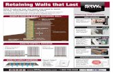 Retaining Walls that Last - storage.googleapis.com · the retaining wall. If the geogrid depths are the same as the roll width, it may be more efficient to roll out the geogrid parallel