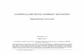 CURRICULUM DEVELOPMENT ADVISORY Signalman Course … - Signalman... · CURRICULUM DEVELOPMENT ADVISORY Signalman Course Version 1.0 1 May 2011 ... development of a competency-based