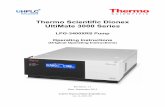 Thermo Scientific Dionex UltiMate 3000 Series · UltiMate 3000 Series: LPG-3400XRS Pump Operating Instructions Page I Declaration of Conformity (Original Declaration of Conformity)