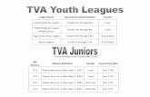 League Name Gender TVAVA Neptune League Grades 4th … · Age Groups: Stage 2 — Grades 4th through 6th (9 to 12 year olds) Middle School — Grades 7th through 8th (12 to 14 year