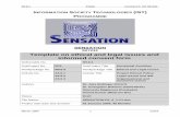 SENSATION 507231 Template on ethical and legal issues and ... · SENSATION 507231 Template on ethical and legal issues and informed consent form Deliverable No. D5.6.1 SubProject
