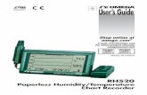 Temperature Humidity Chart Recorder Paperless · Paperless Humidity/Temperature Chart Recorder Model RH520 C 13:45 04‐23‐04 30 10 100 0 38 21.2. 2 RH520-EU_ENG V4.2 3/10 Introduction