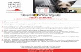 HEAT STROKE - Animal Rescue League of Boston · HEAT STROKE A DEADLY CONSEQUENCE OF LEAVING YOUR PET IN A HOT CAR Q. What is heat stroke? A. Heat stroke is a serious condition caused